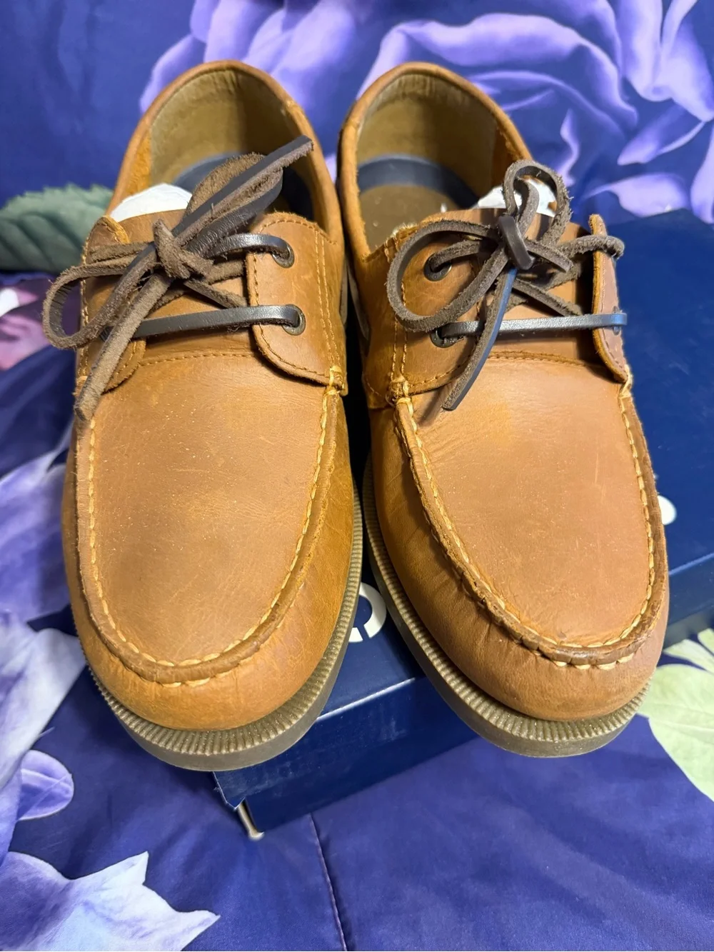 Dockers Men's Leather Boat Shoes - Brown NWOT but original packaging